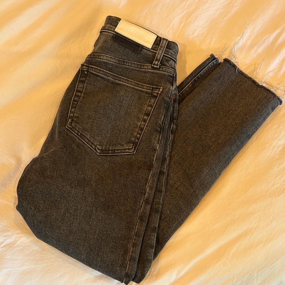 Re/Done Charcoal Denim Jeans